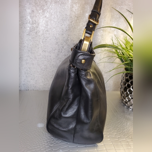 Talbots  100% Genuine Leather Double Turnlock Snakeskin Detail Satchel bag - Picture 3 of 13